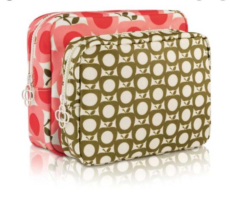 Orla Kiely Apple Double Washbag thefragrancecounter.co.uk